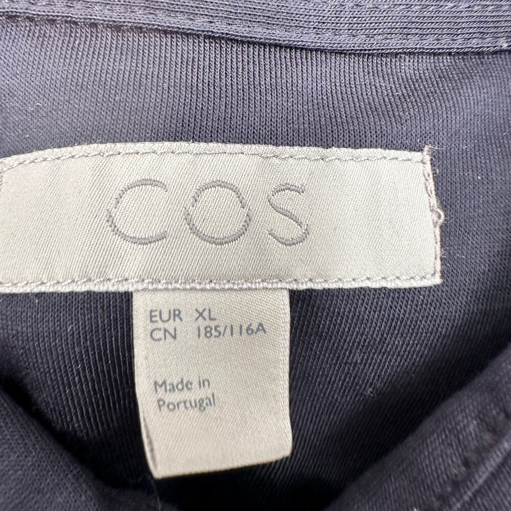 COS Men's Cotton Button Down Navy Shirt // XL - Picture 3 of 5